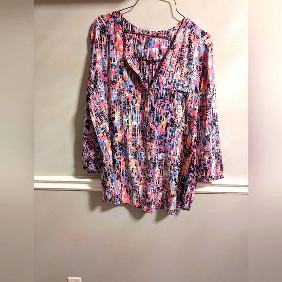 3/$30. NDYJ Tunic type shirt. bright colours - Picture 1 of 5